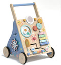 Wooden Baby Walker with Activity Center