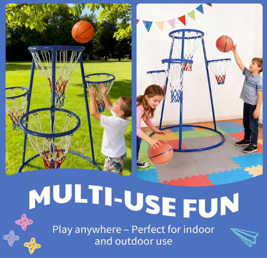 4 Hoop Basketball Set for Toddlers