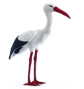 Handcrafted Extra Soft Plush Stork Bird Stuffed Animal
