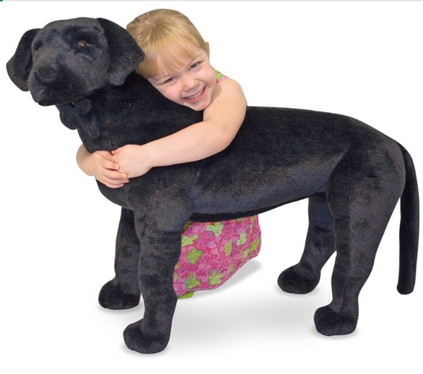 Giant Black Stuffed Animal Dog