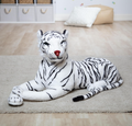 Giant Siberian White Tiger Stuffed Animal Plush Toy