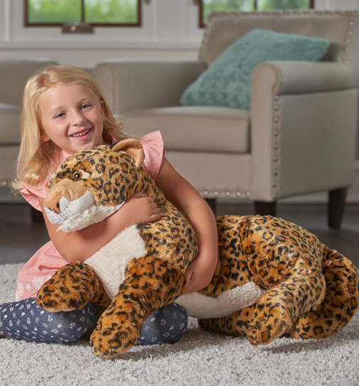 Wild Republic Jumbo African Leopard Plush